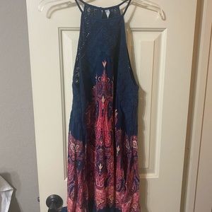 Free People Dress with crochet detail size small